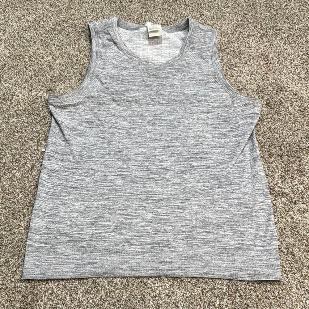 Athleta Gray Sleeveless Crew Neck Tank Top with Boxy Relaxed Fit
